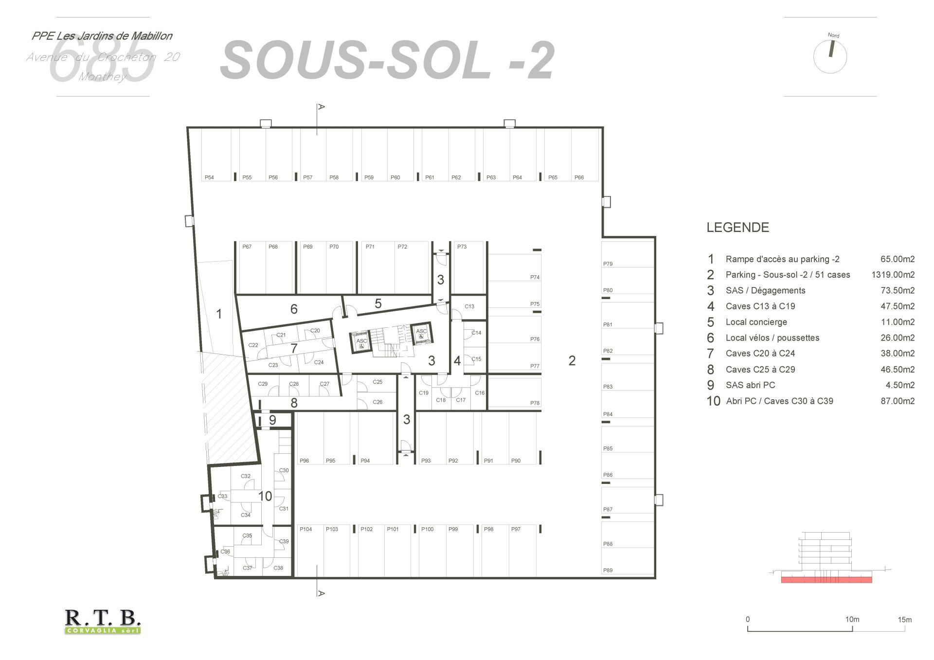 b2403104297ce46878db553e886a2d54 Vente place de parc garage souterrain PPE Les Jardins de Mabillon Monthey