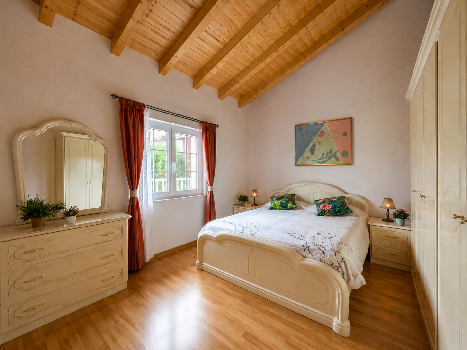 Villa individuelle très spacieuse de 5.5 pcs à Saxon avec joli jardin
