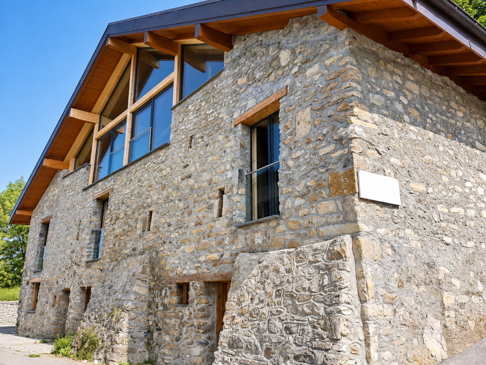 101eadf95843665b60f1a1b0b5ead48e Historique grange rénovée à Chamby avec vue sur le lac et les montagnes